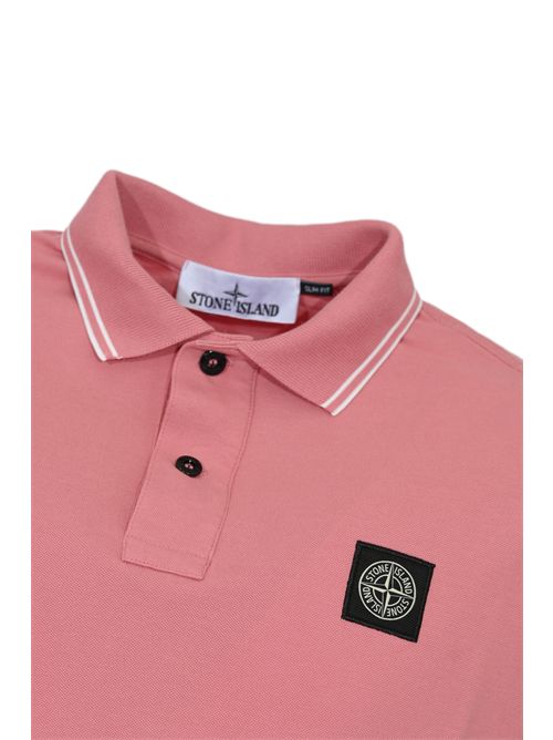 Polo 2200010 in cotone pique Oleander STONE ISLAND | 2200010S0018V008G